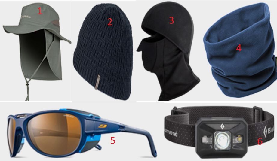 HEAD GEAR FOR CLIMBING KILIMANJARO