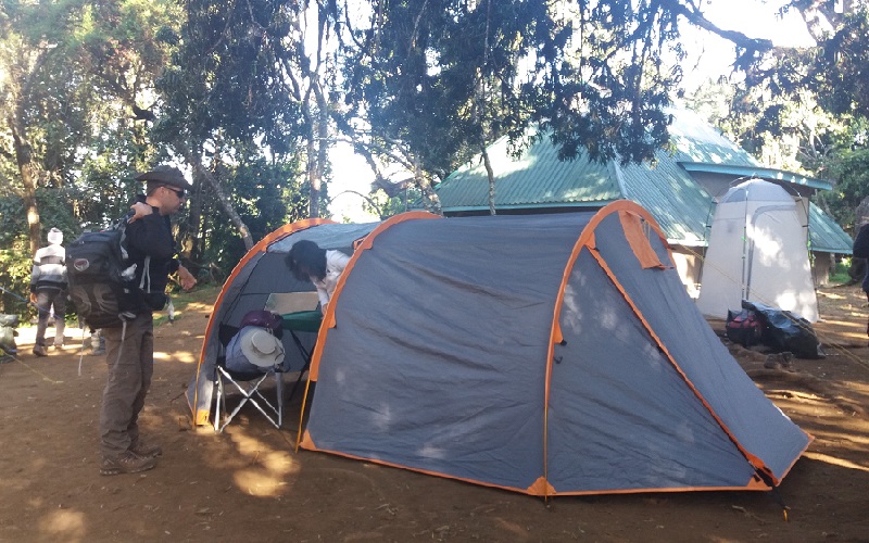 Camping on Climbing Kilimanjaro