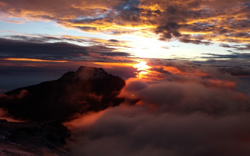 weather of mountain Kilimanjaro